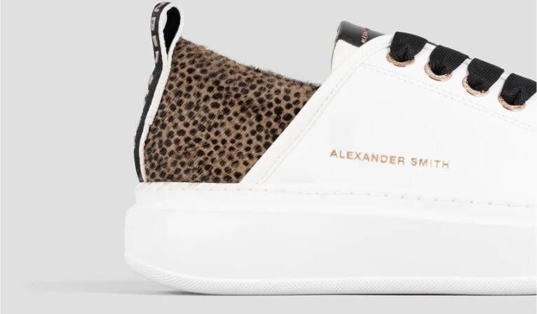 Alexander Smith Witte Zand Sportieve Elegantie Sneakers White Dames