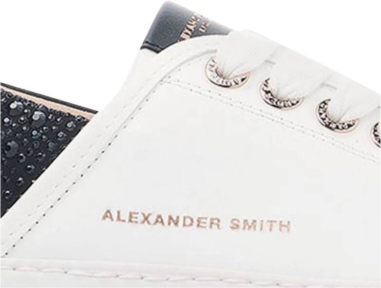 Alexander Smith Witte Zwarte Sneakers voor Vrouwen White Dames