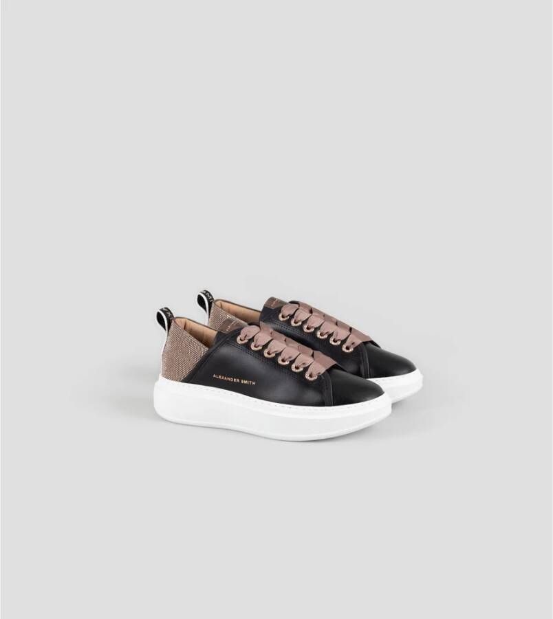 Alexander Smith Zwart Brons Sportieve Elegantie Sneakers Black Dames