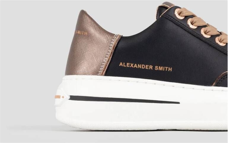 Alexander Smith Zwart Donker Koper Lancaster Vrouw Sneakers Black Dames