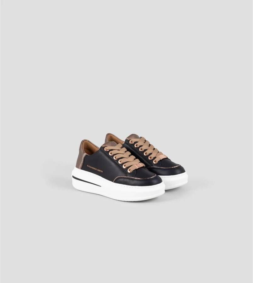 Alexander Smith Zwart Donker Koper Lancaster Vrouw Sneakers Black Dames