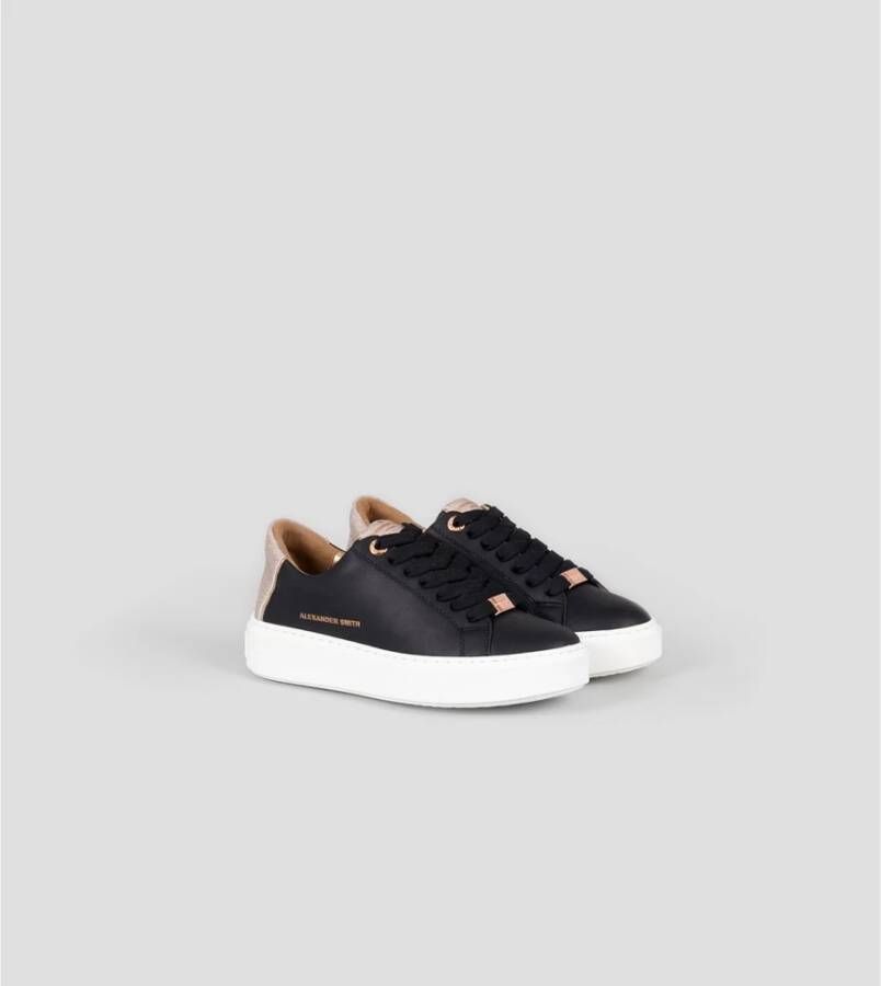 Alexander Smith Zwart Koper Londen Vrouw Sneakers Black Dames