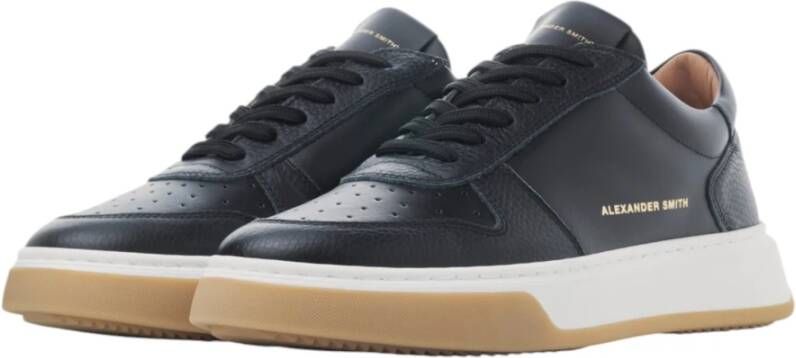 Alexander Smith Zwarte Harrow Man Sneakers Black Heren