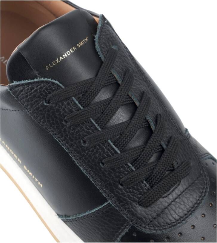 Alexander Smith Zwarte Harrow Man Sneakers Black Heren