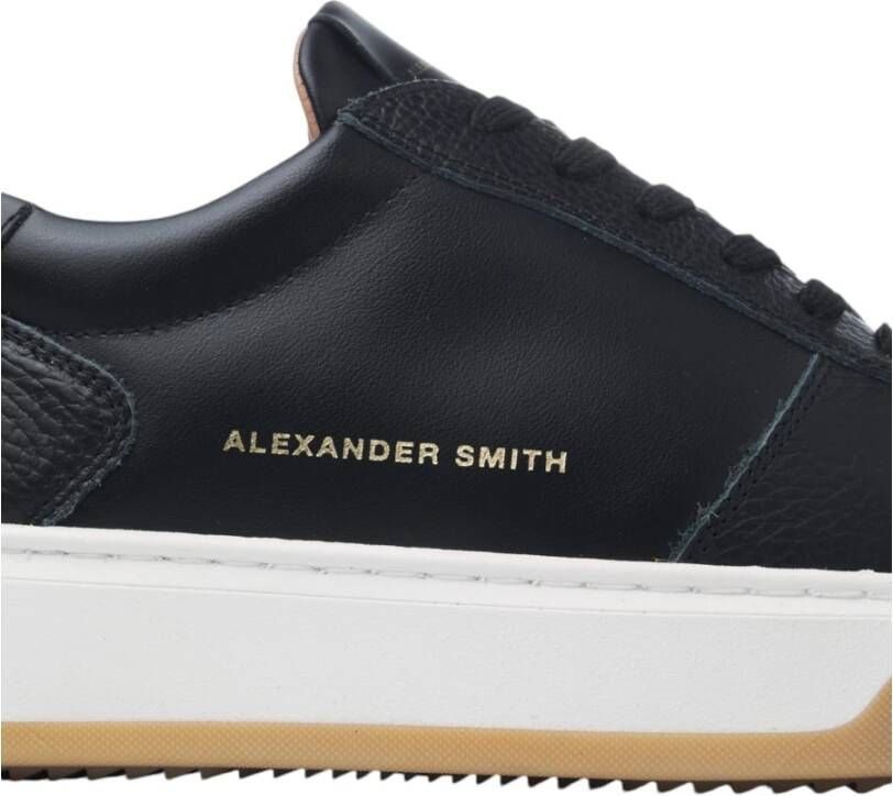 Alexander Smith Zwarte Harrow Man Sneakers Black Heren