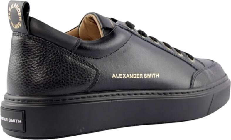 Alexander Smith Zwarte Klassieke Sneakers Black Heren