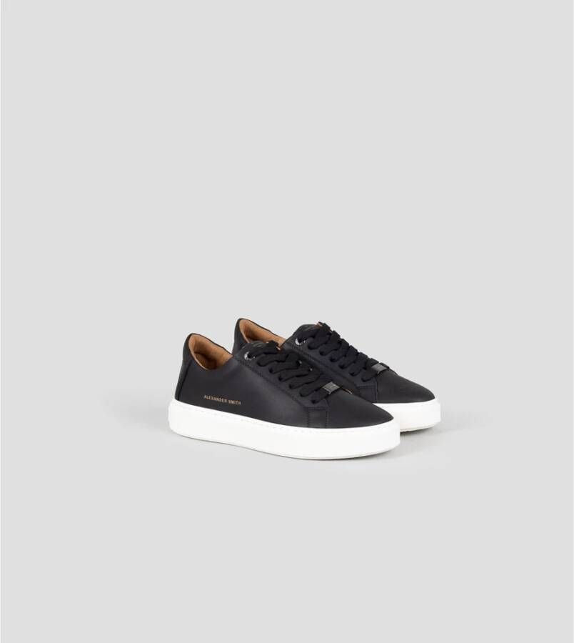 Alexander Smith Zwarte Londen Man Sneakers Black Heren