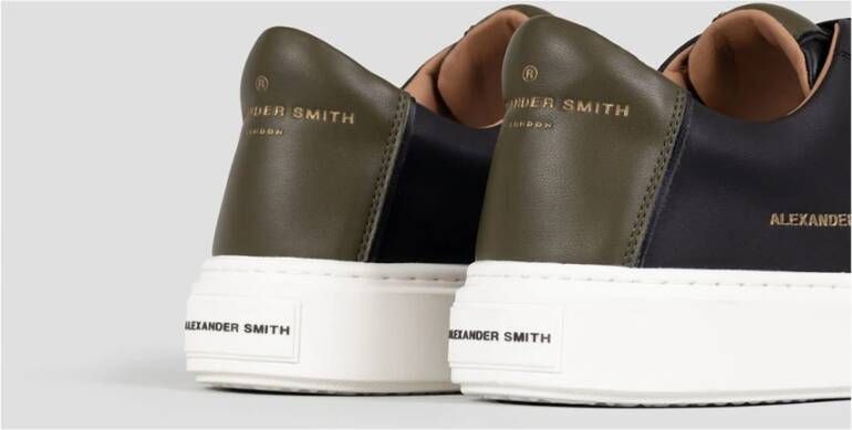 Alexander Smith Zwarte Militaire Stijl Sneakers Black Heren