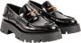 Alexander wang Amandel Teen Leren Loafers Black Dames - Thumbnail 2