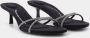 Alexander wang Dahlia 50 Sandals in Crystal Black Leather Zwart Dames - Thumbnail 2
