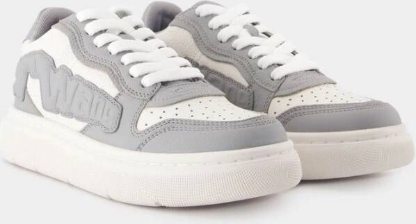 alexander wang Grijze Leren Puff Sneakers Gray Dames