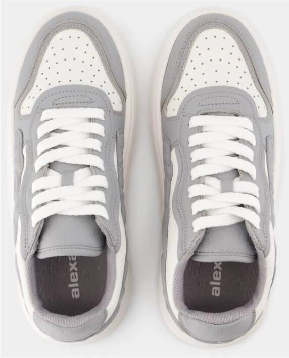 alexander wang Grijze Leren Puff Sneakers Gray Dames