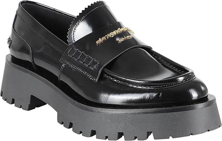 alexander wang Klassieke Lug Loafer Schoenen Black Dames