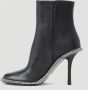 Alexander wang Leren Enkellaarzen Zwart Dames - Thumbnail 3