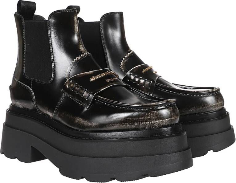 alexander wang Platform Enkellaarzen Black Dames