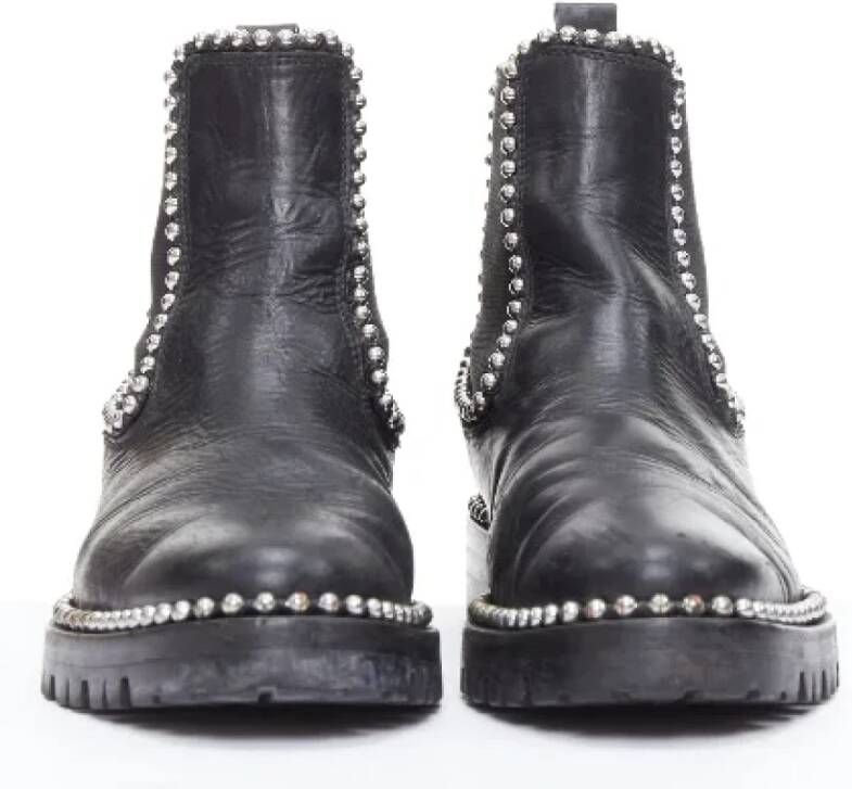 Alexander Wang Pre-owned Leather boots Black Dames