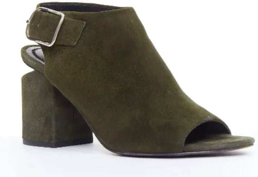 Alexander Wang Pre-owned Suede heels Green Dames