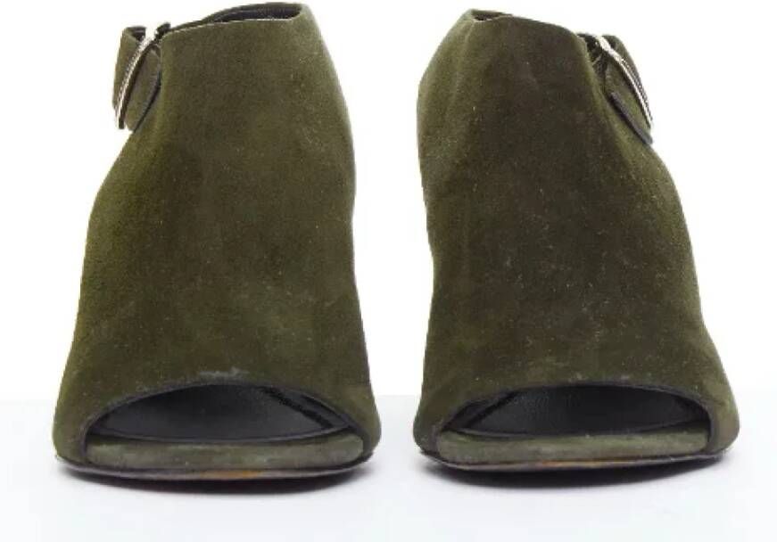 Alexander Wang Pre-owned Suede heels Green Dames