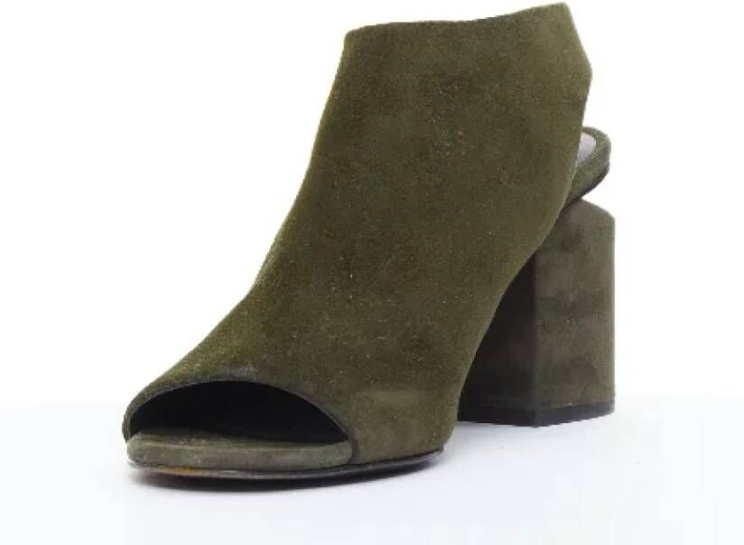 Alexander Wang Pre-owned Suede heels Green Dames