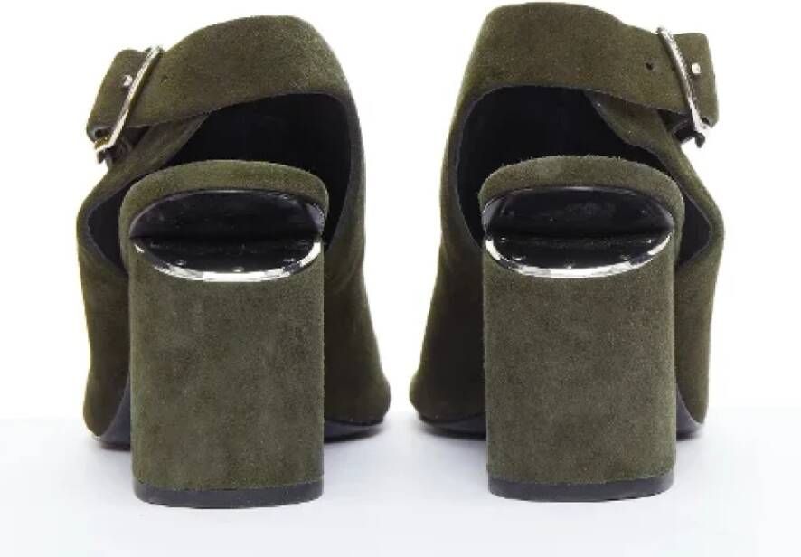 Alexander Wang Pre-owned Suede heels Green Dames