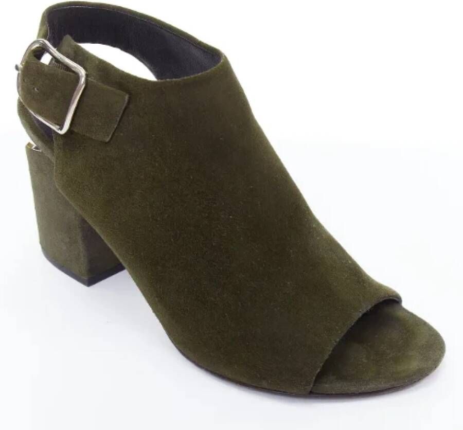 Alexander Wang Pre-owned Suede heels Green Dames