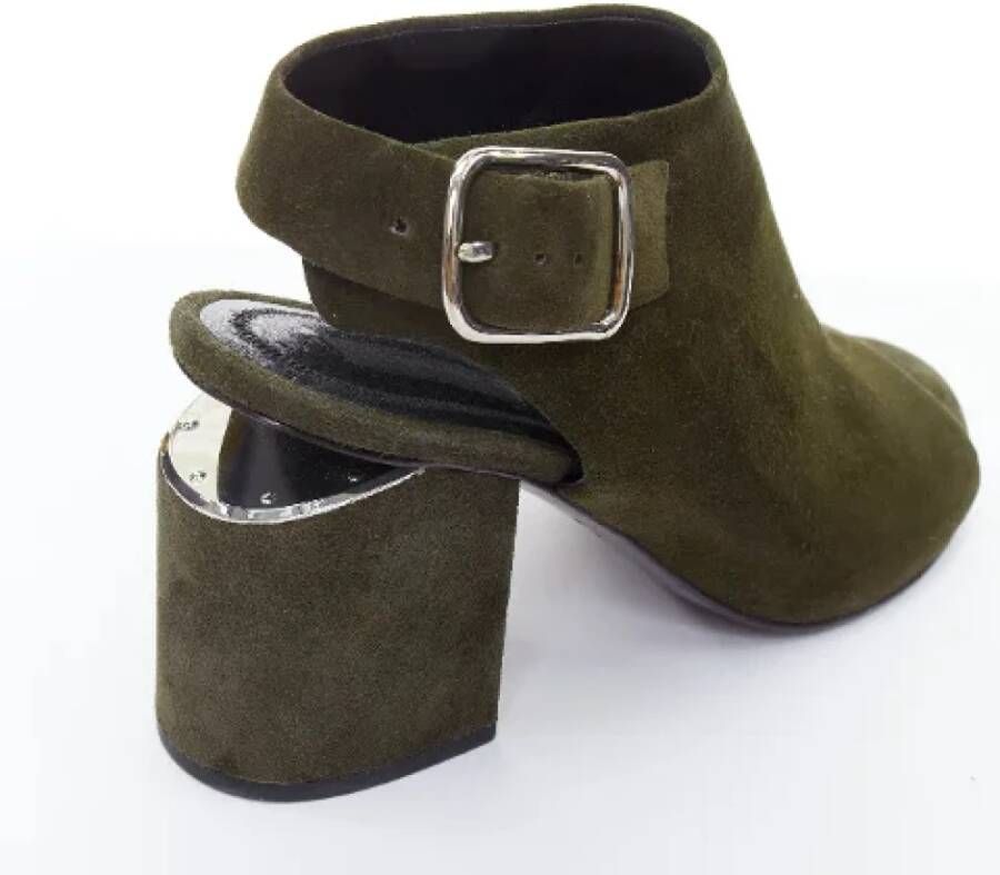 Alexander Wang Pre-owned Suede heels Green Dames