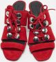 Alexander Wang Pre-owned Suede sandals Red Dames - Thumbnail 3