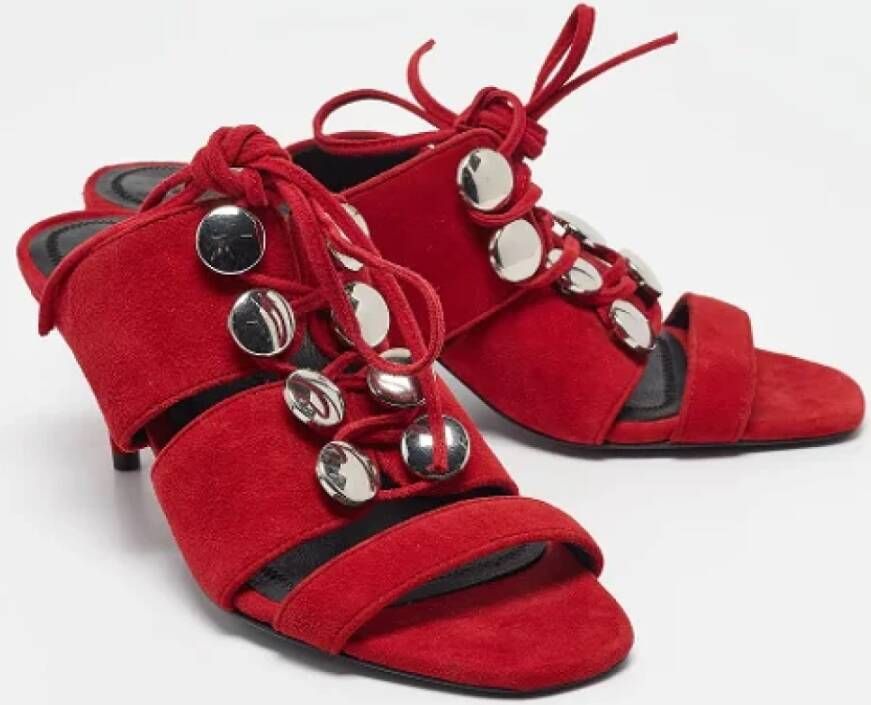 Alexander Wang Pre-owned Suede sandals Red Dames