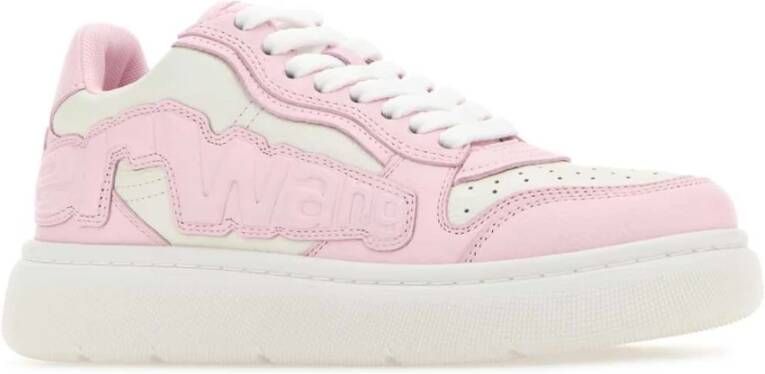 alexander wang Tweekleurige Puff Leren Sneakers Pink Dames