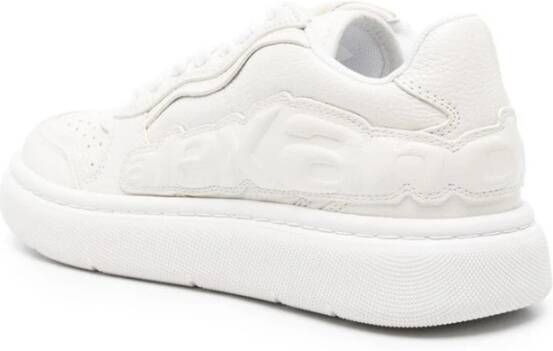 alexander wang Witte Leren Sneaker met Geperforeerde Neus White Heren