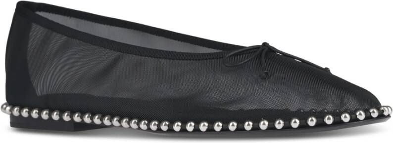 alexander wang Zwarte Ballchain Platte Schoenen Black Dames