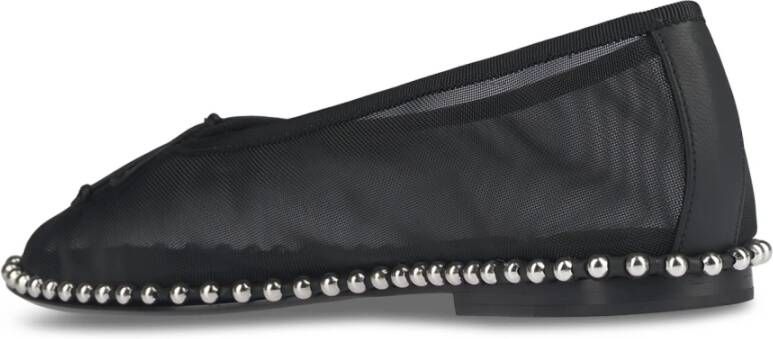 alexander wang Zwarte Ballchain Platte Schoenen Black Dames