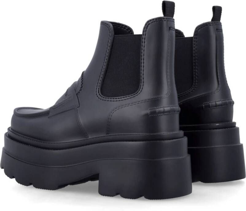 alexander wang Zwarte Gesloten Enkellaars Platform Regenlaarzen Black Dames