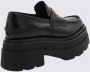 Alexander wang Punk-geïnspireerde Platform Loafers in Zwart Leer Black Dames - Thumbnail 2