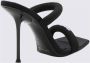 Alexander wang Zwarte Nylon Julie Stiletto Sandalen Black Dames - Thumbnail 2