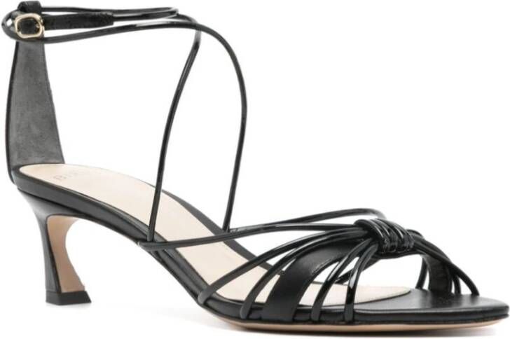 Alexandre Birman Nappa Kiss Leren Sandalen Black Dames