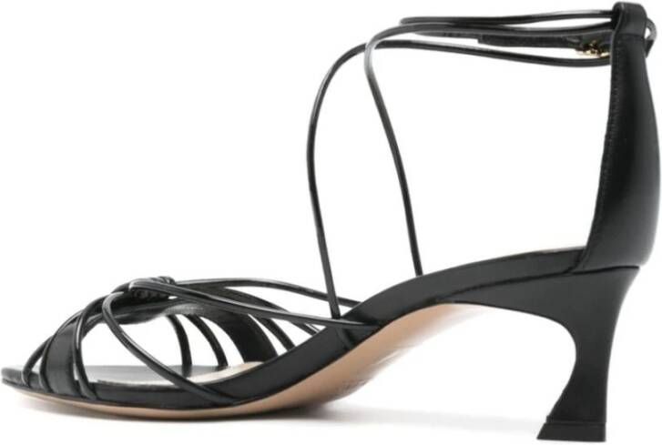 Alexandre Birman Nappa Kiss Leren Sandalen Black Dames