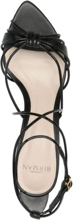 Alexandre Birman Nappa Kiss Leren Sandalen Black Dames