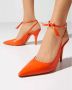 Alexandre Birman Oranje Slim Clarita Hoge Hak Sandalen Orange Dames - Thumbnail 2