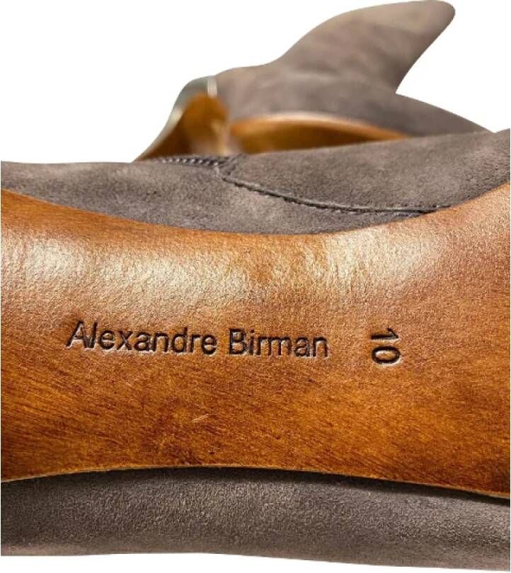 Alexandre Birman Pre-owned Leather boots Brown Dames