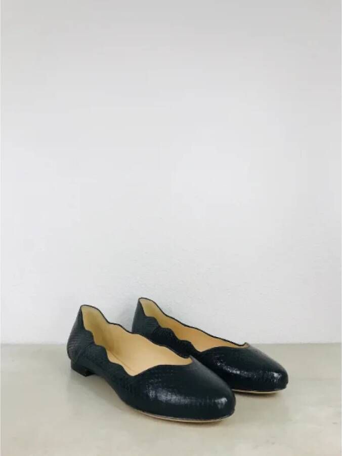 Alexandre Birman Pre-owned Leather flats Black Dames