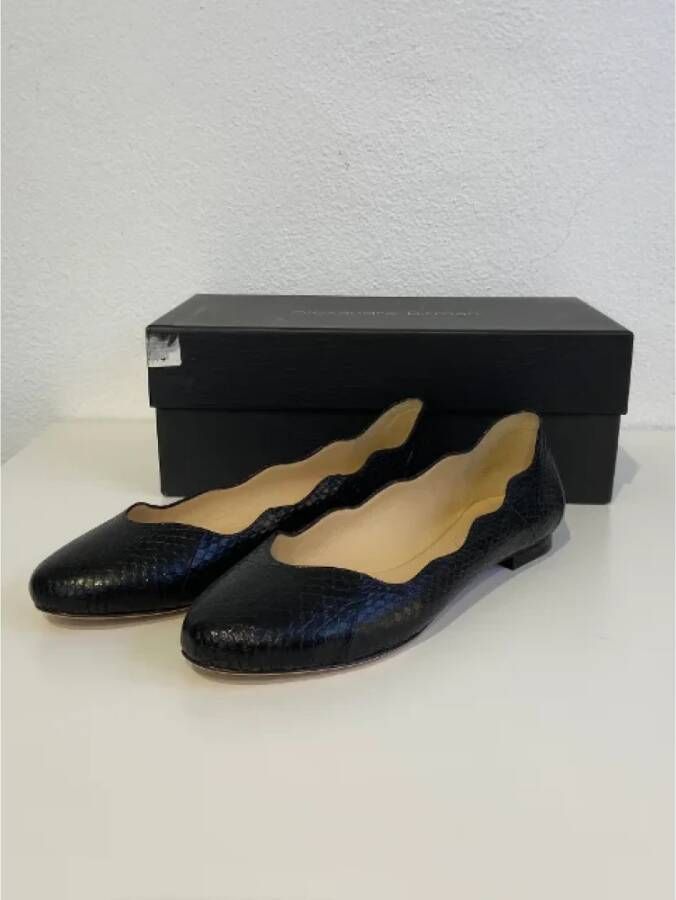 Alexandre Birman Pre-owned Leather flats Black Dames