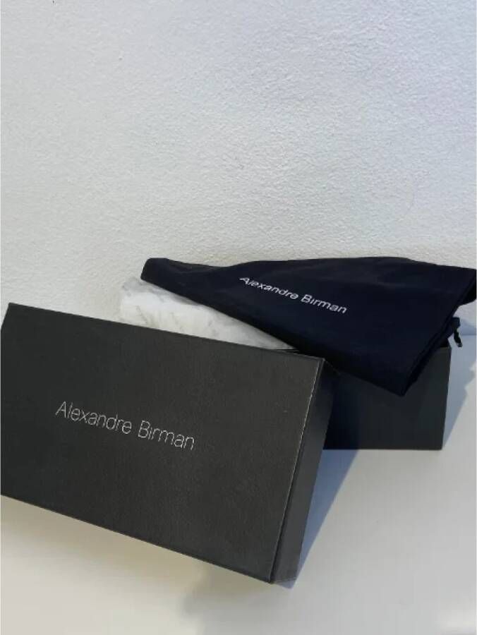 Alexandre Birman Pre-owned Leather flats Black Dames