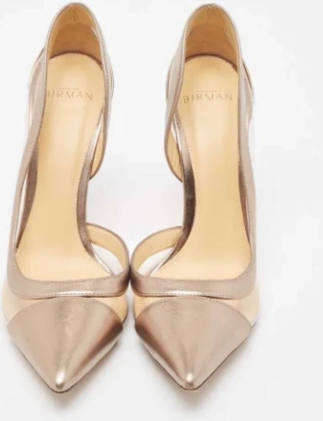 Alexandre Birman Pre-owned Leather heels Beige Dames