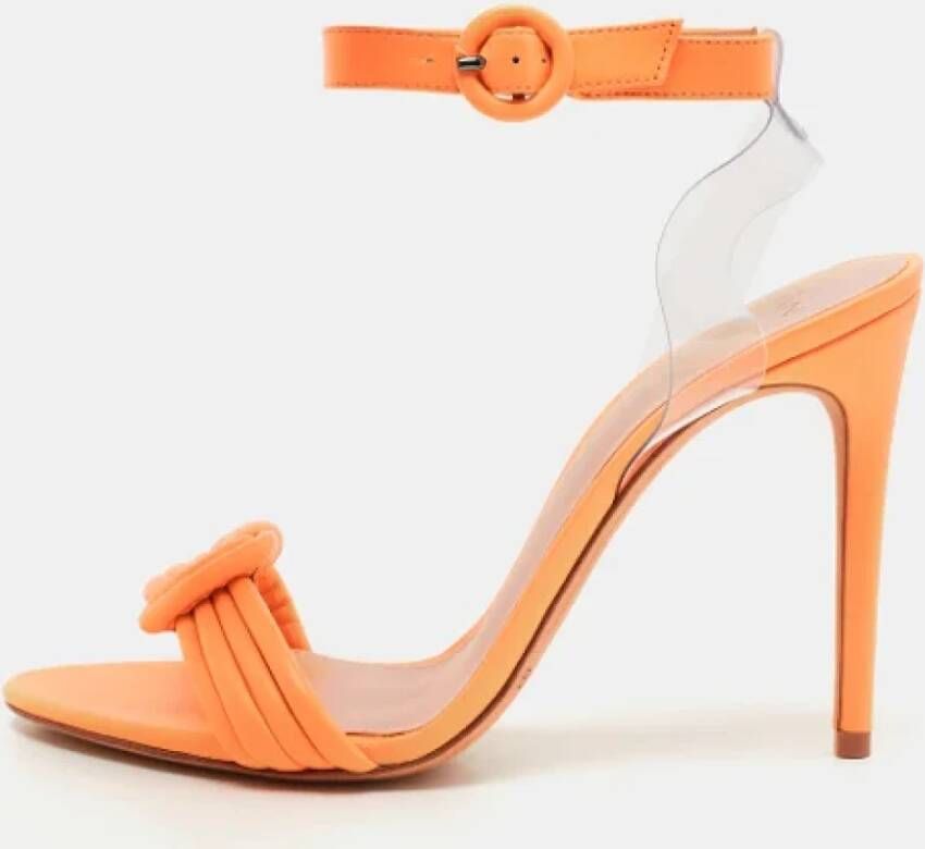 Alexandre Birman Pre-owned Leather sandals Orange Dames