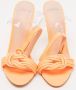 Alexandre Birman Pre-owned Leather sandals Orange Dames - Thumbnail 3