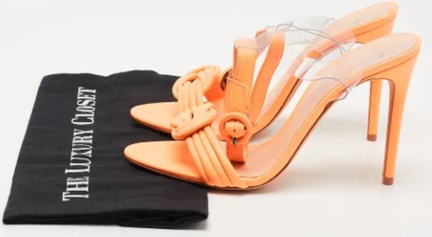 Alexandre Birman Pre-owned Leather sandals Orange Dames