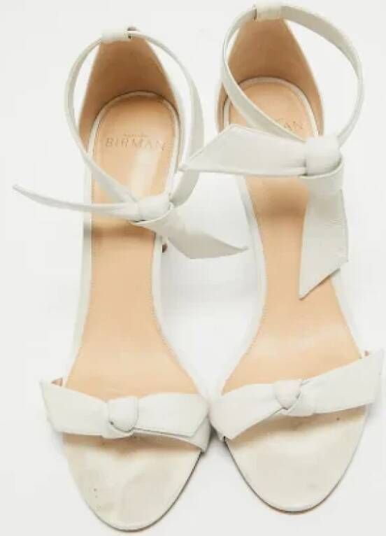 Alexandre Birman Pre-owned Leather sandals White Dames