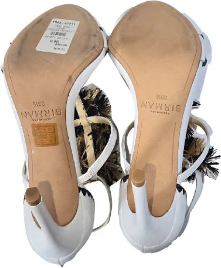 Alexandre Birman Pre-owned Leather sandals White Dames