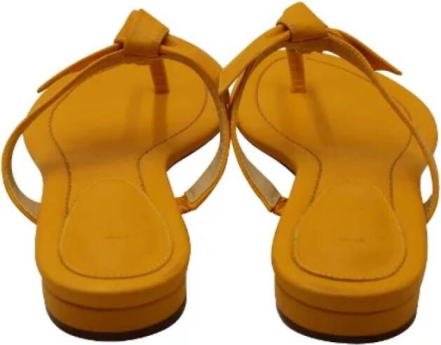 Alexandre Birman Pre-owned Leather sandals Yellow Dames